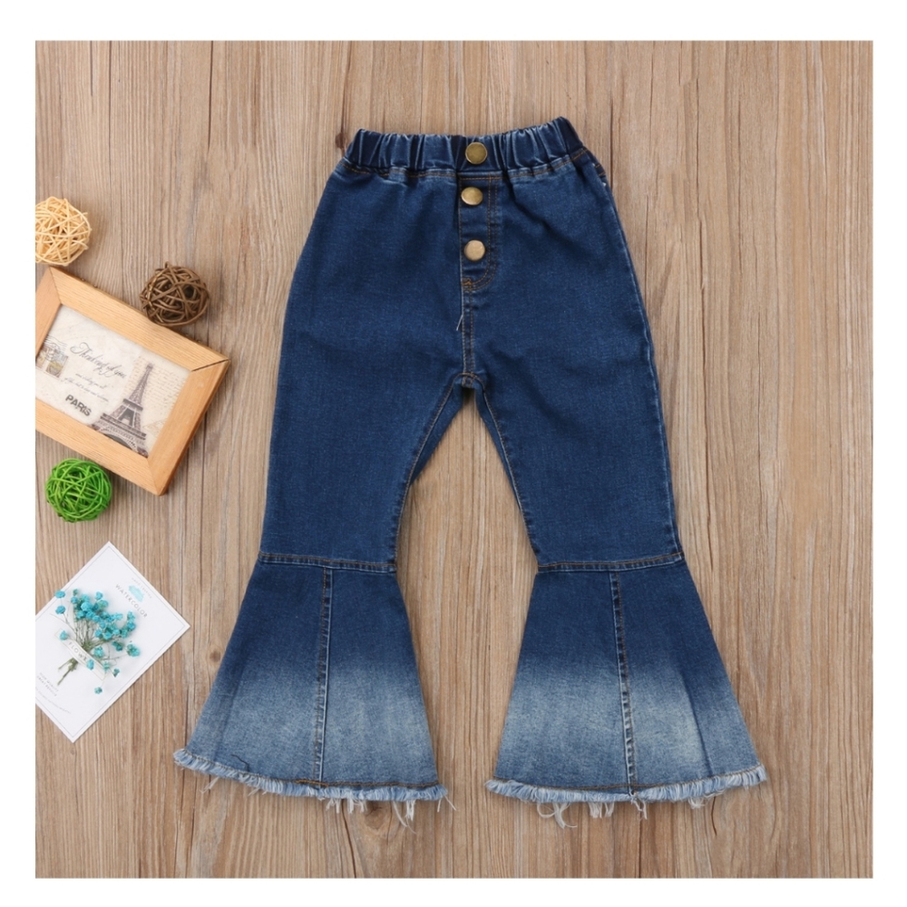 HP BABY DISTTRESSED HIPPIE BELL BOTTOMS - Picture 2 of 4